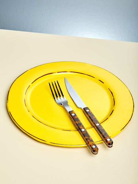 Tortoise Stainless Steel Flatware