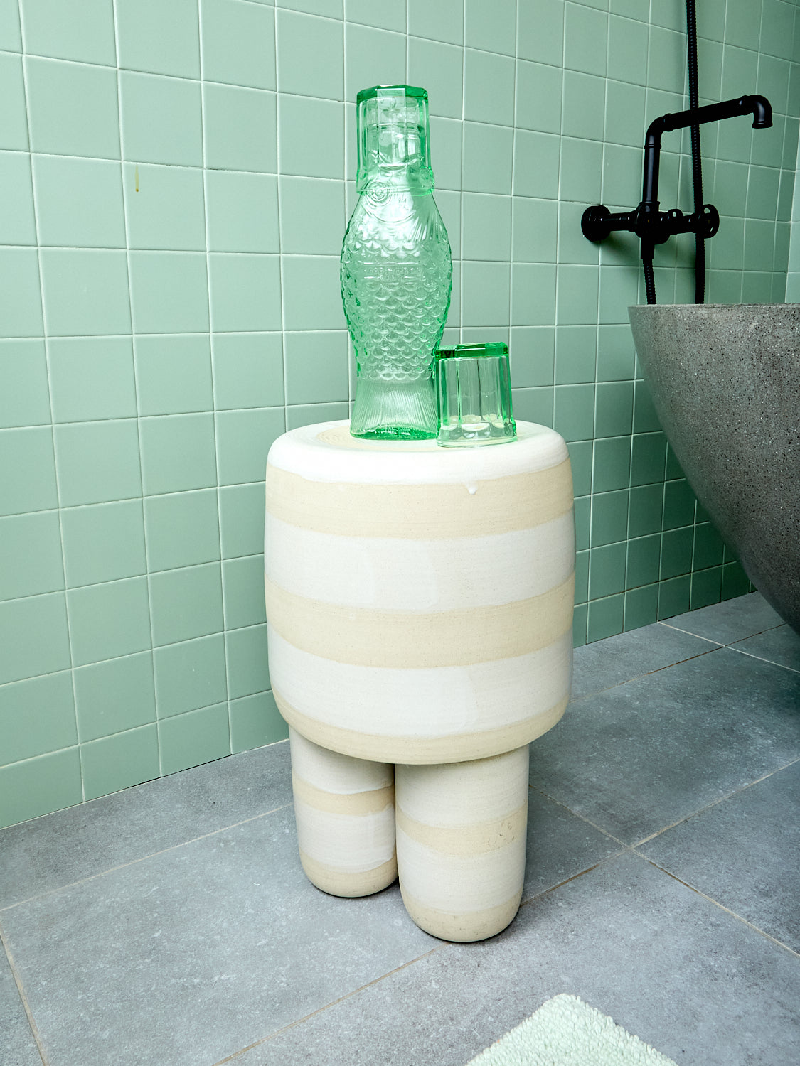 Ceramic Milking Stool