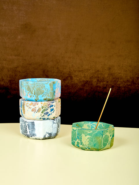 Concrete Octavia Bowl Incense Holder