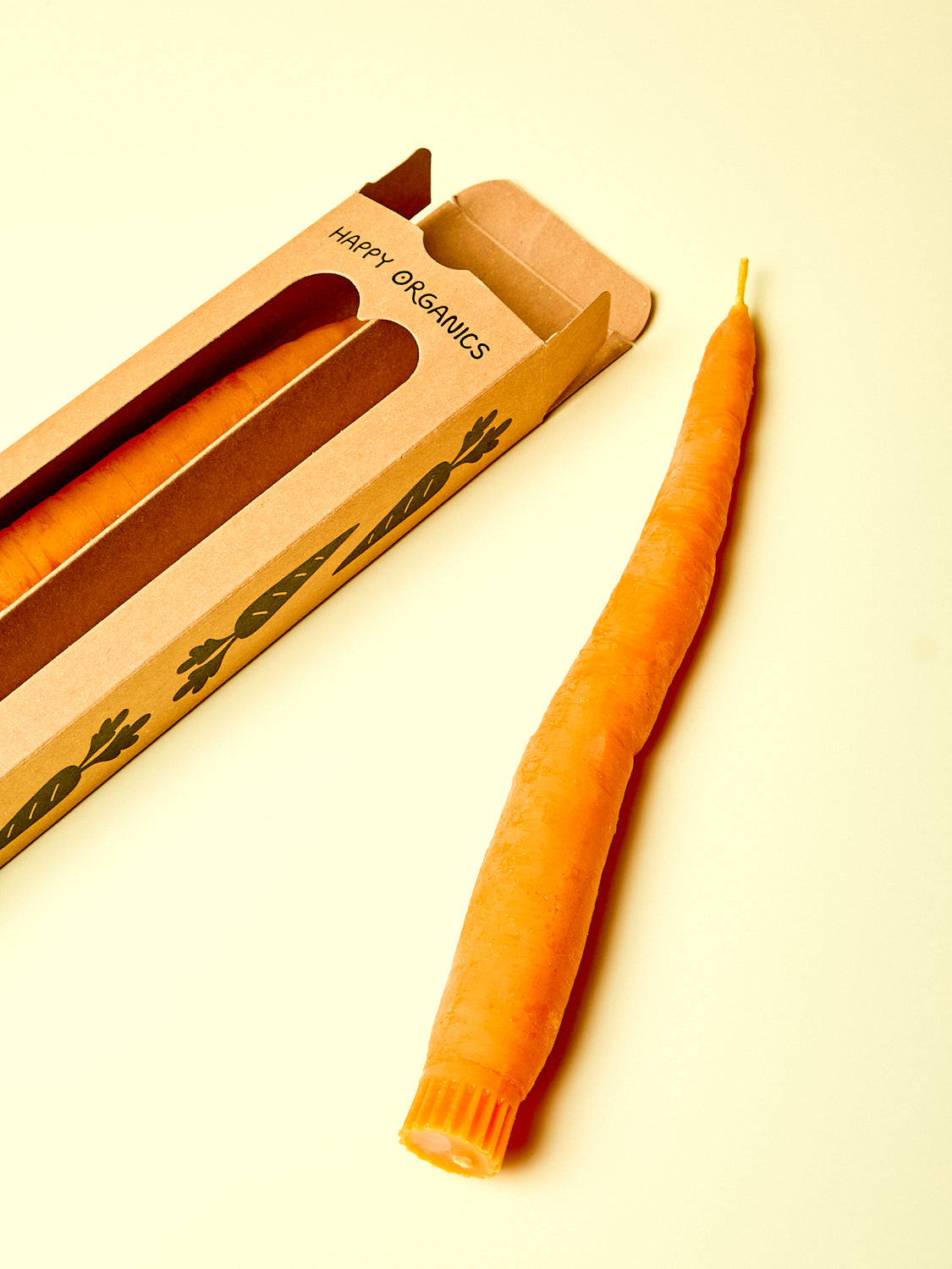 Carrot Taper Candles