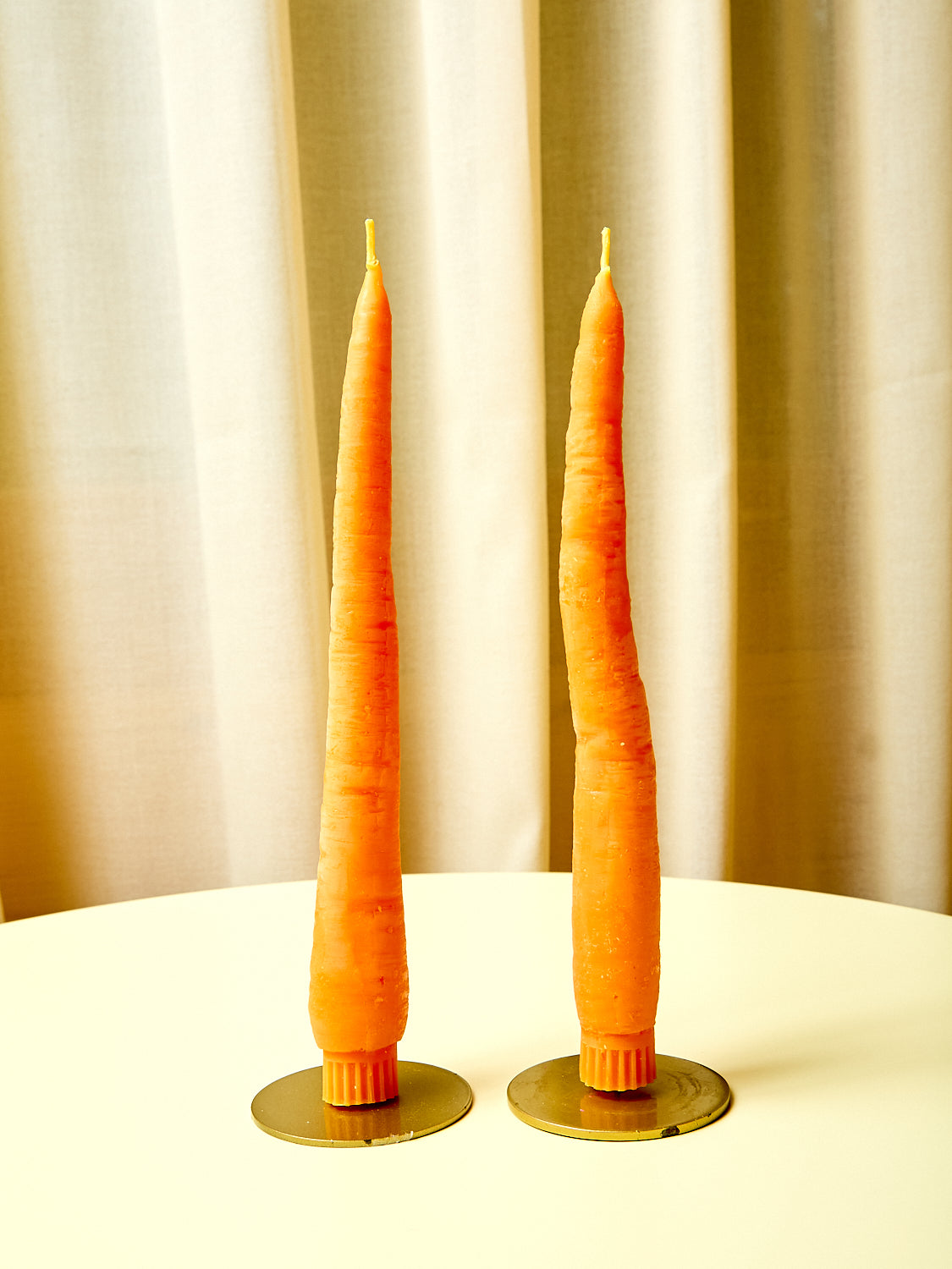 Carrot Taper Candles