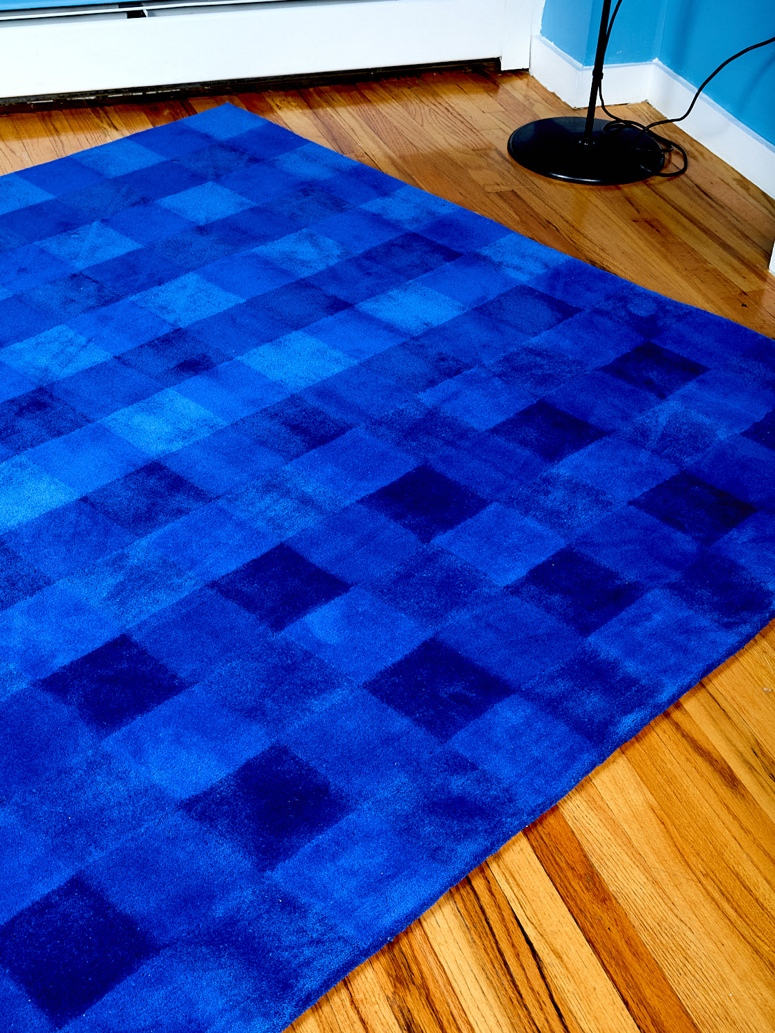 Picnic Gingham Rug in Blue