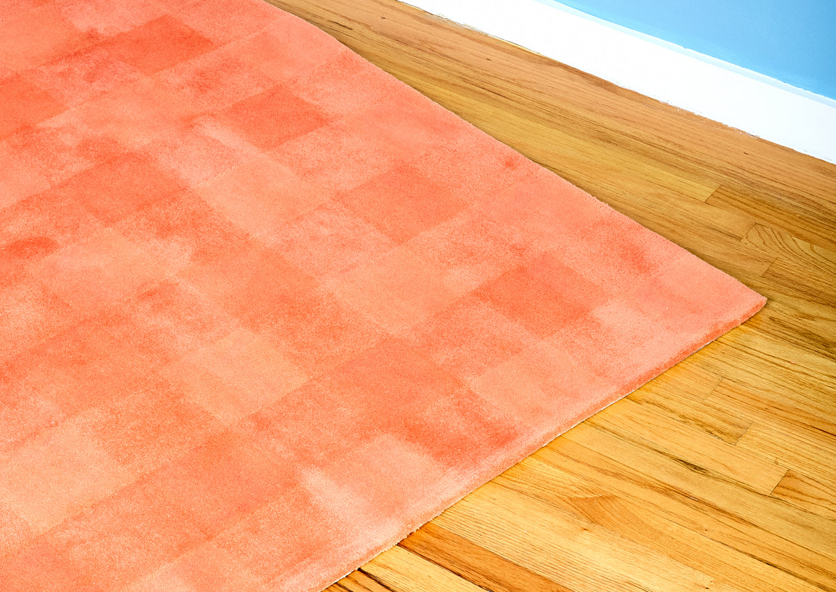 Picnic Gingham Rug in Berry
