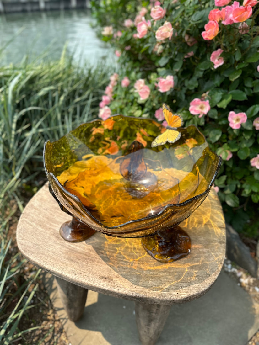 Large Collina Basket in Amber