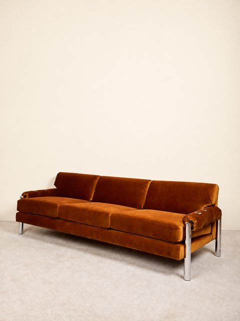 Chrome Sofa by John Mascheroni