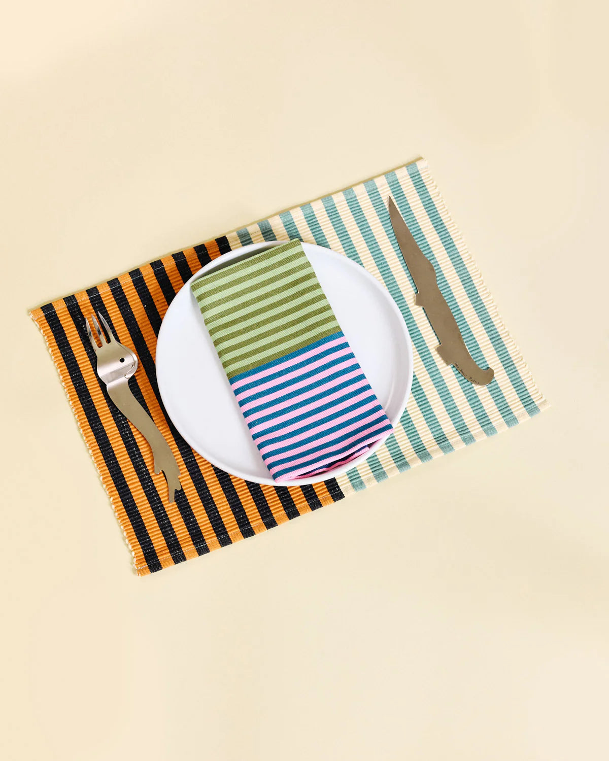 Duo Striped Napkins and Placemats