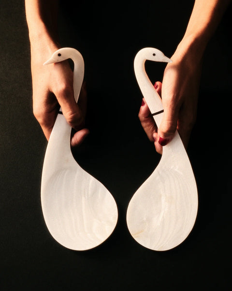 Swan Serving Spoons