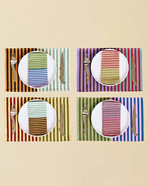Duo Striped Napkins and Placemats