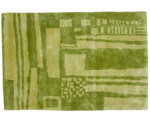 Aerial view of Battenberg rug in Match. Displayed on a white background.