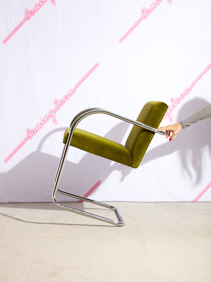 Vintage BRNO Chair in Olive