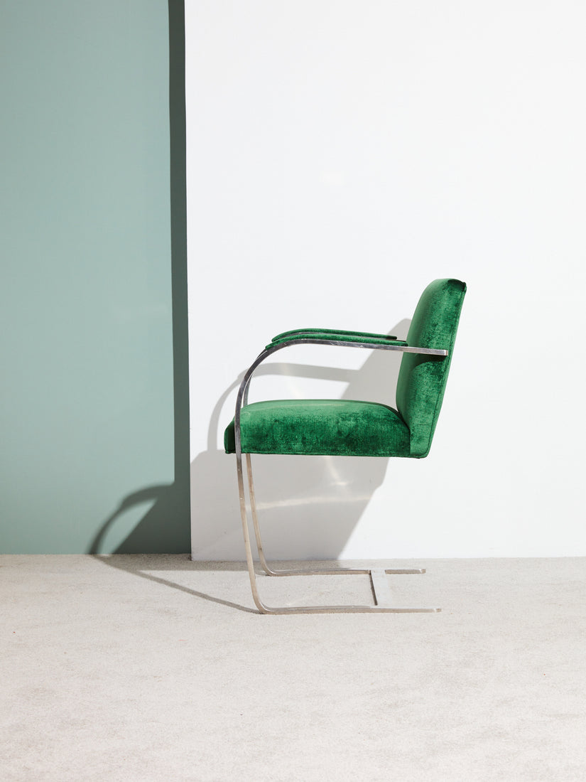 BRNO Flat Bar Chair in Antique Green
