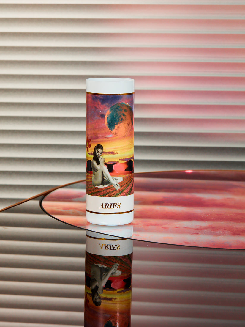 Aries Zodiac Candle by Madelaine Buttini.