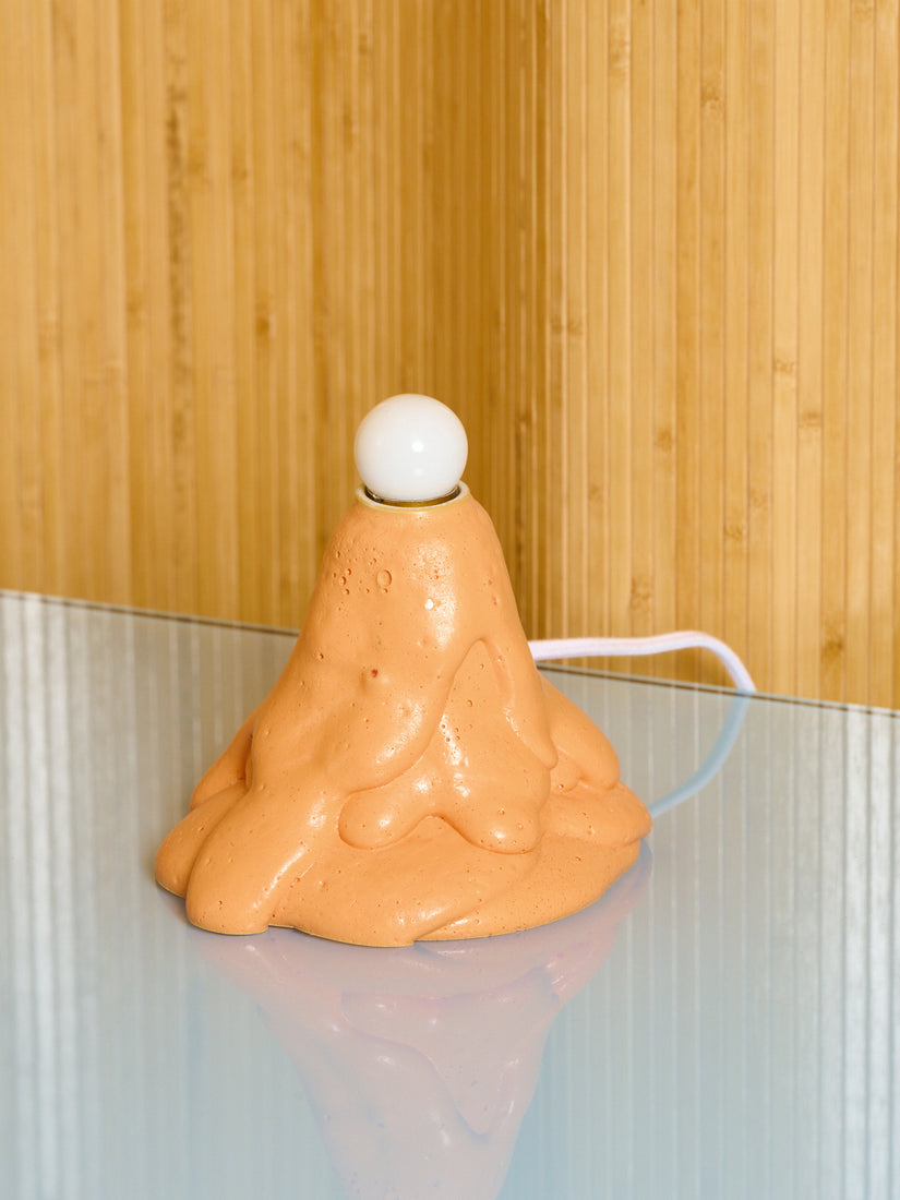 Orange Baby Foam Lamp by Joseph Algieri.