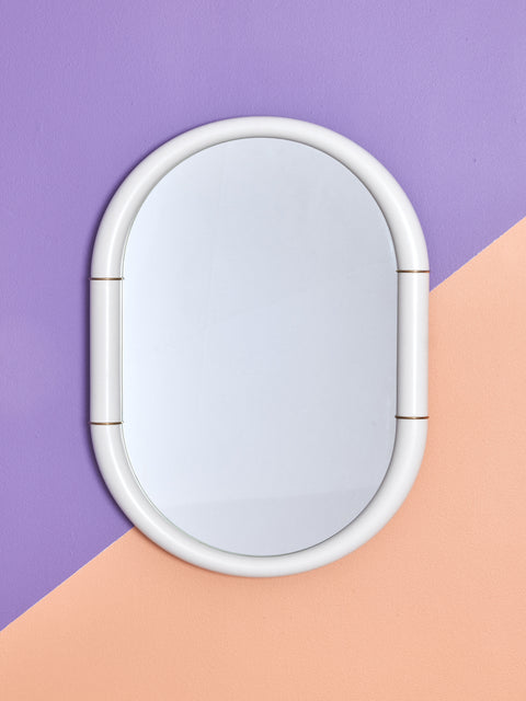 White ceramic mirror by Entler.