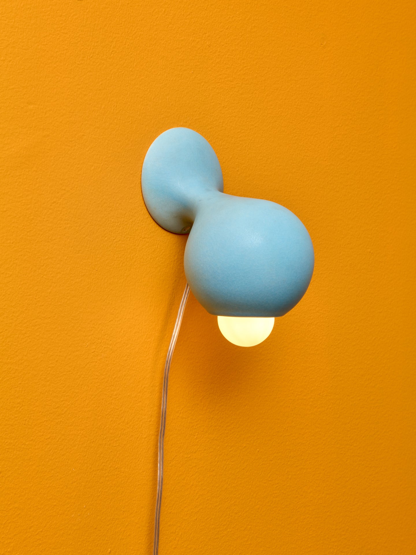 Matte Blue Little Sconce by Entler.