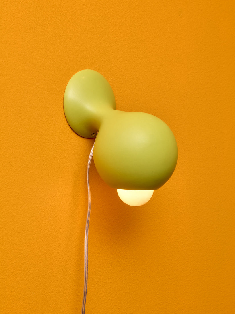 Matte Chartreuse Little Sconce by Entler.