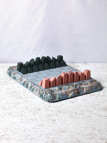 Concrete Chess Set by Concrete Cat.