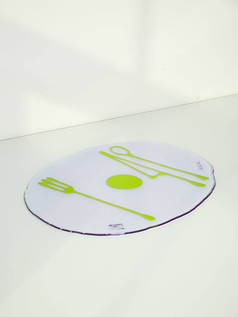 Lavender Lime Table-Mates Placemat by Gaetano Pesce for Fish Design.