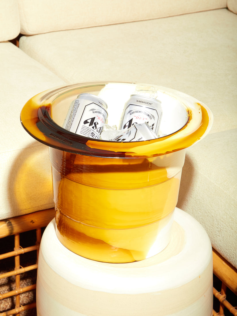 Babel Ice Bucket in Amber White