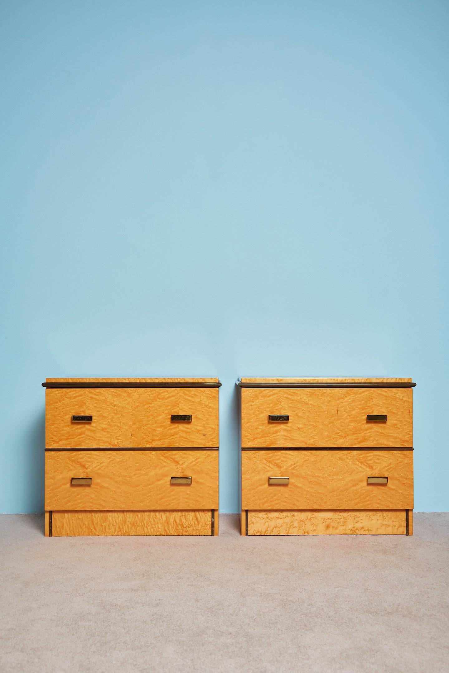 Vintage Birdseye Maple Nightstands.