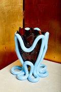Indian Summer Vessel in brown and blue by Gaetano Pesce for Fish Design.