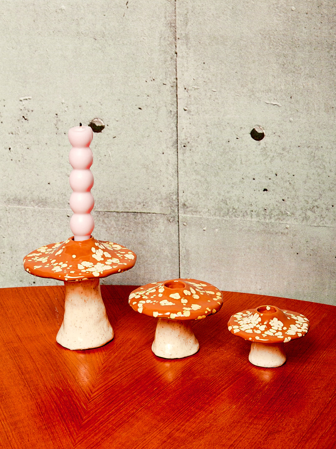 Mushroom Candle  Pillar – A Pleasant Thought