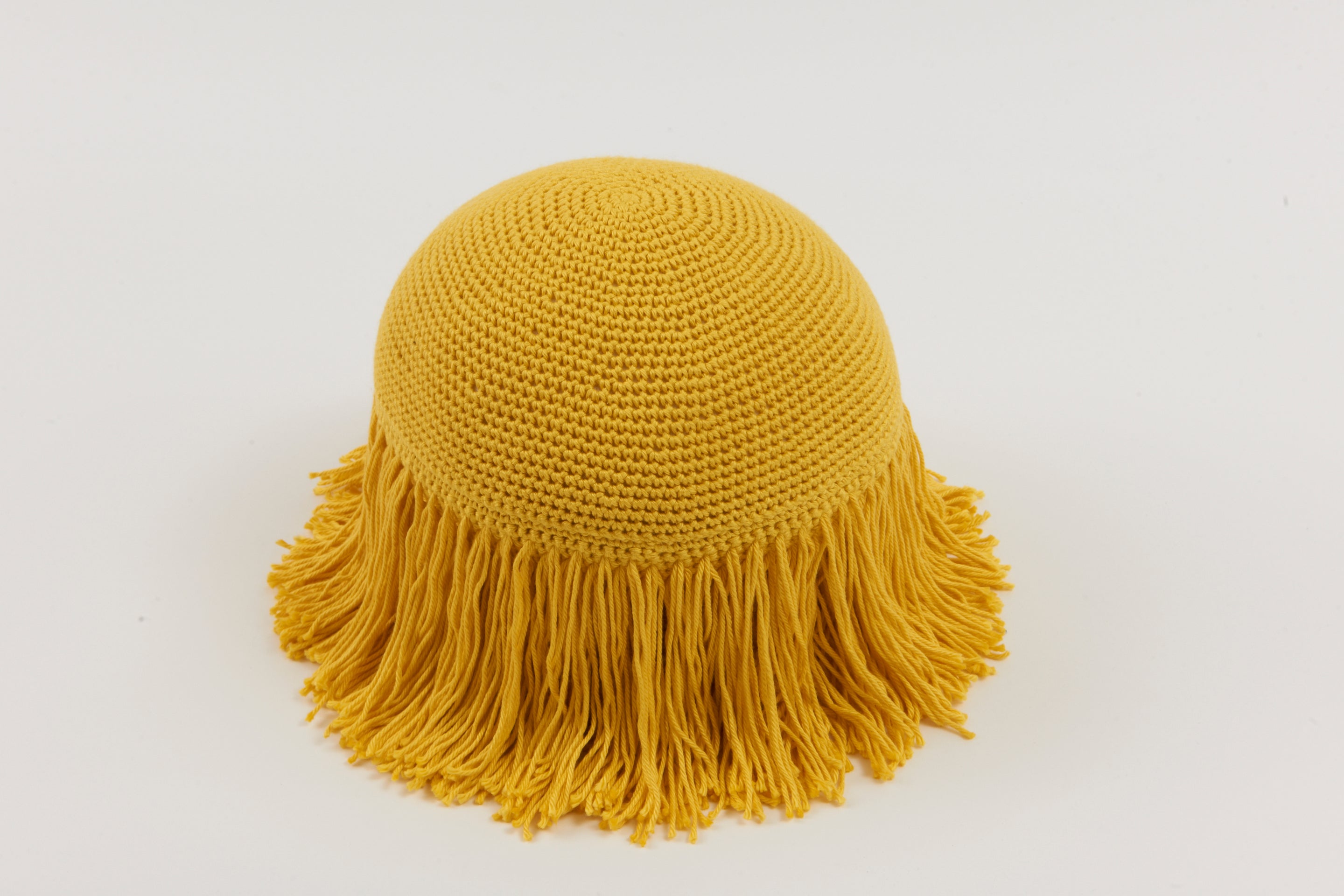 Yellow Crochet Pillow by Huldra of Norway.